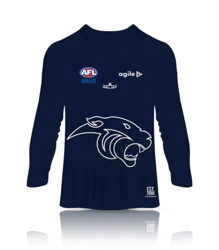 Navy Sub Long Sleeve Playing Jersey Cardiff Panthers
